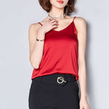 Women Camis Silk Crop Top Women Camisole