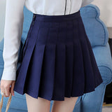 Women Fashion Summer high waist pleated skirt