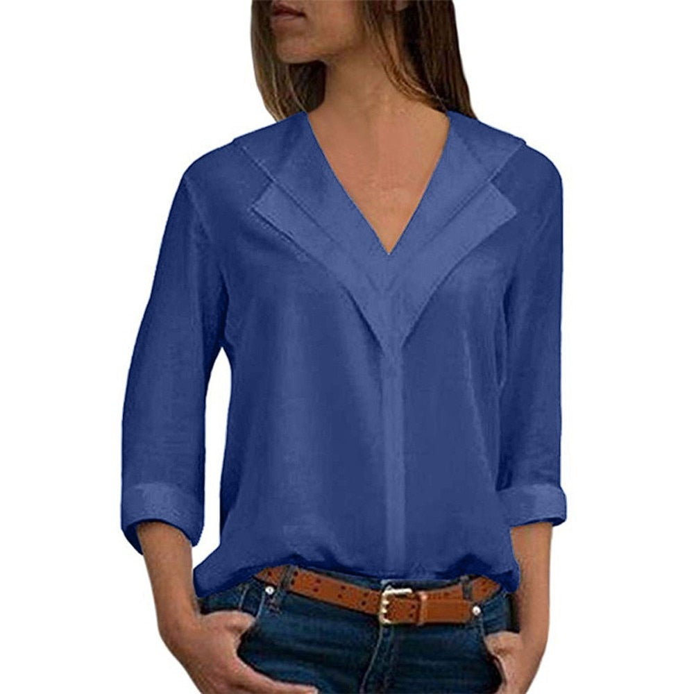 Women blouses long sleeve girl shirts Fashion