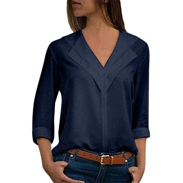 Women blouses long sleeve girl shirts Fashion