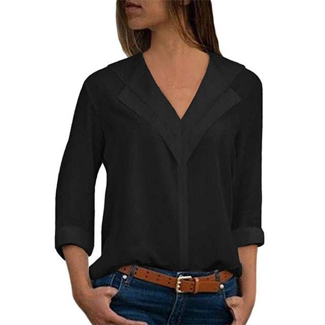 Women blouses long sleeve girl shirts Fashion