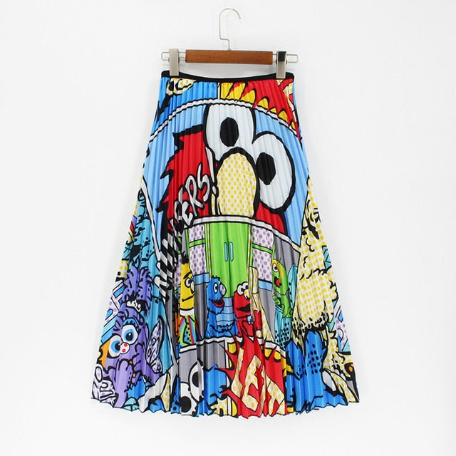 Srping Summer Women Skirts Cartoon